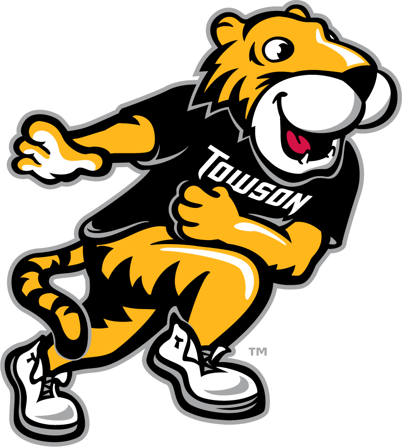 Towson Tigers 2002-Pres Mascot Logo diy DTF decal sticker